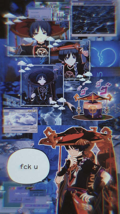 A Comic With A Picture Of A Girl And A Sword Wallpaper