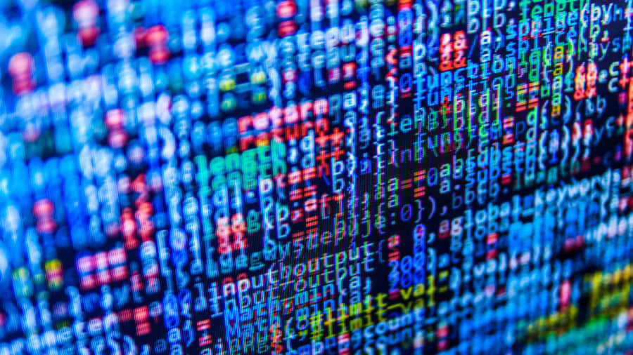 A Computer Screen With A Lot Of Numbers On It Wallpaper