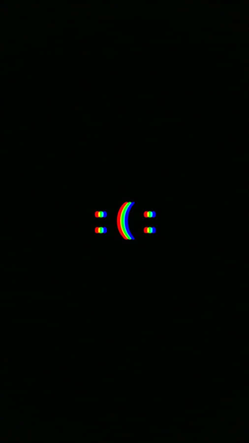 A Cute Digital Glitch Wallpaper