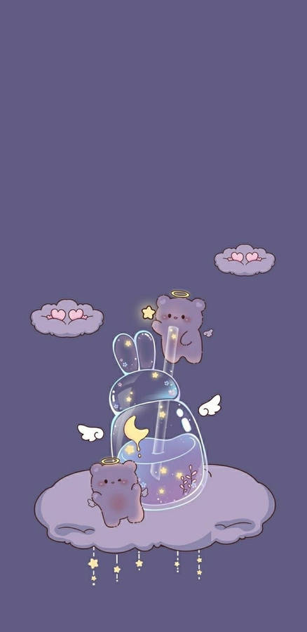 A Cute, Kawaii Aesthetic - Perfect For Expressing A Joyful, Creative Spirit. Wallpaper