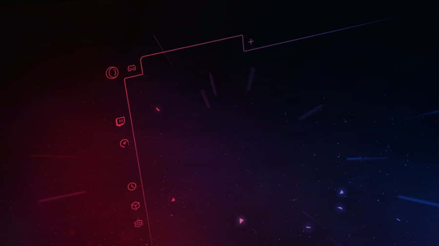 A Dark Background With A Red And Blue Light Wallpaper