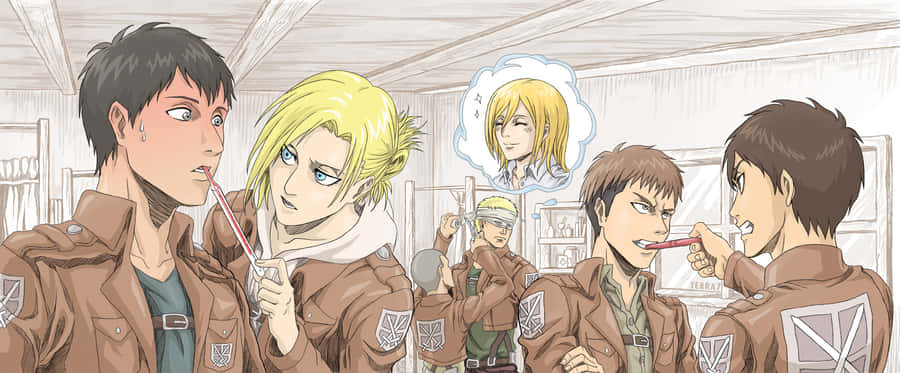 - A Dark View Of Bertholdt Hoover Wallpaper