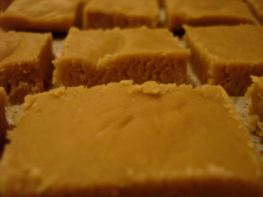A Delicious Batch Of Homemade Penuche Fudge Wallpaper