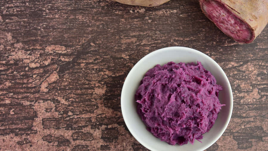 A Delicious Snack Made With Purple Sweet Potato Wallpaper
