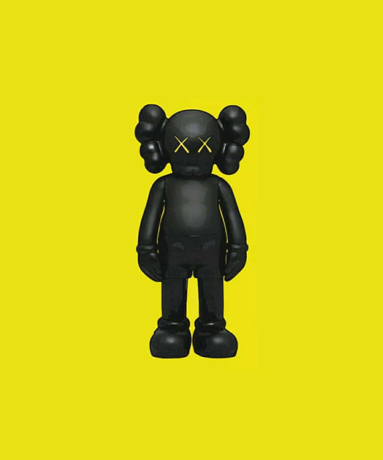A Diverse Collection Of Kaws Figures On Display Wallpaper