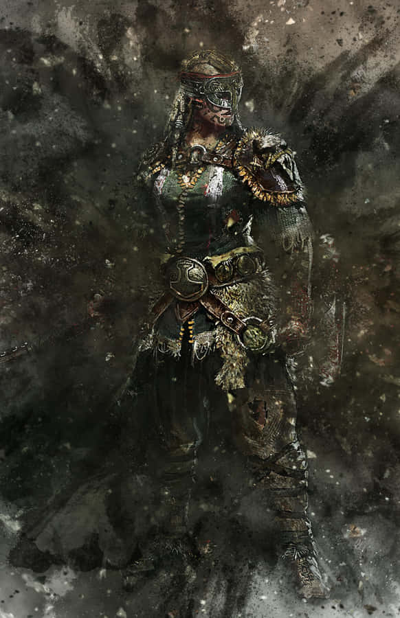 A Female Warrior, Ready To Defend Honor Wallpaper