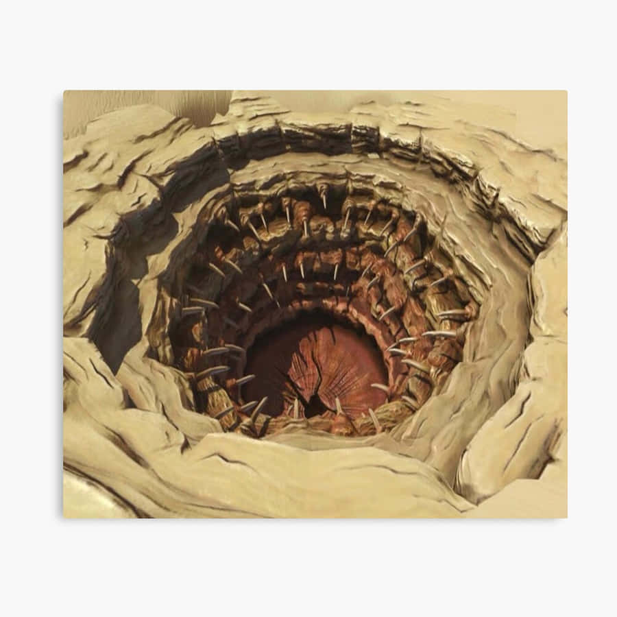 A Fierce Scene Of Conflict At The Sarlacc Pit, Tattooine Wallpaper