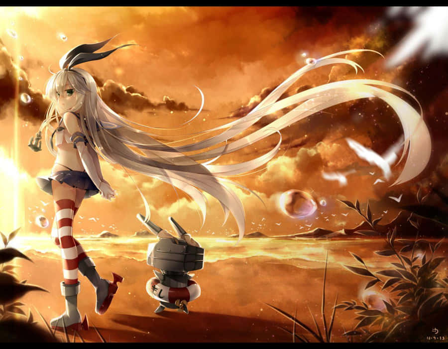 A Fleet Commander In Kantai Collection Wallpaper
