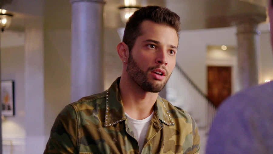 A Flock Of Flamingos Against A Picturesque Sunset Wallpaper