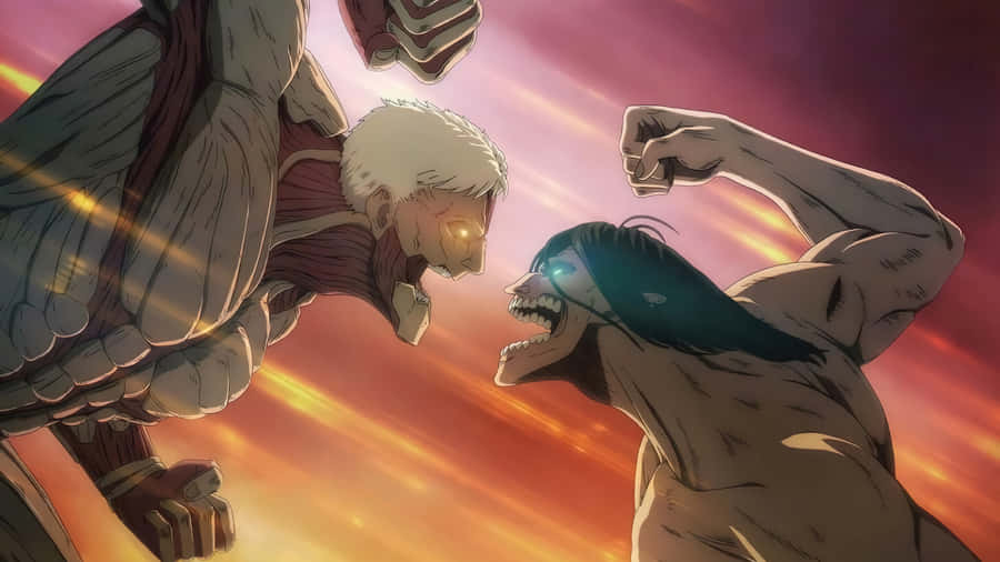 A Fortress Of Power - Armored Titan Wallpaper