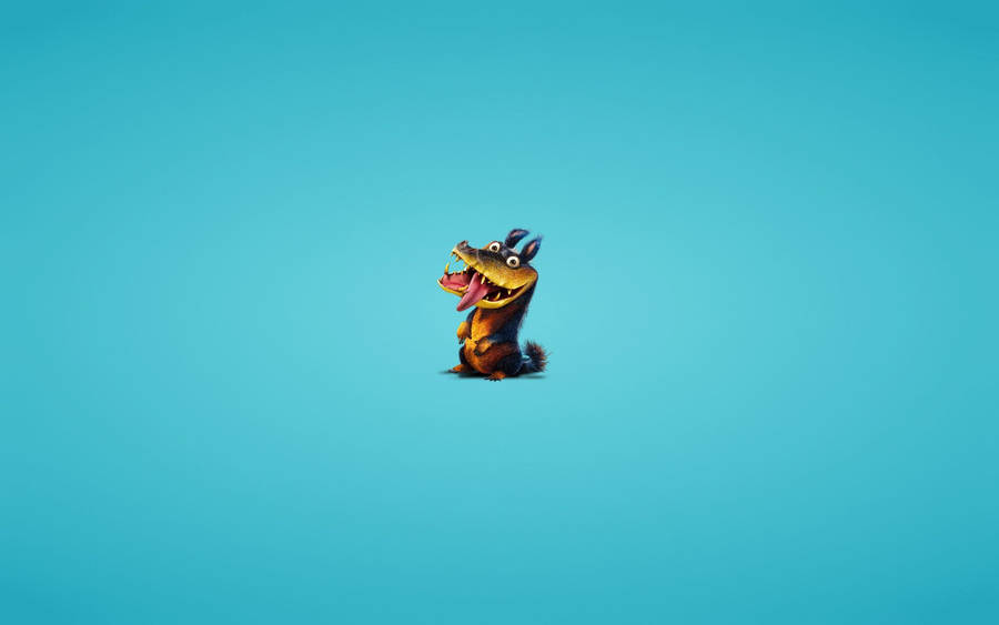 A Friendly Crocopup Wags Its Tail Wallpaper