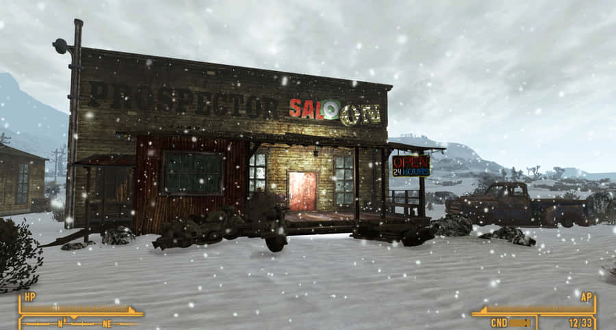 A Gloomy Nuclear Winter Landscape Wallpaper