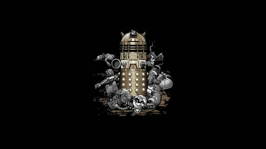 A Golden Dalek For The Doctor Wallpaper