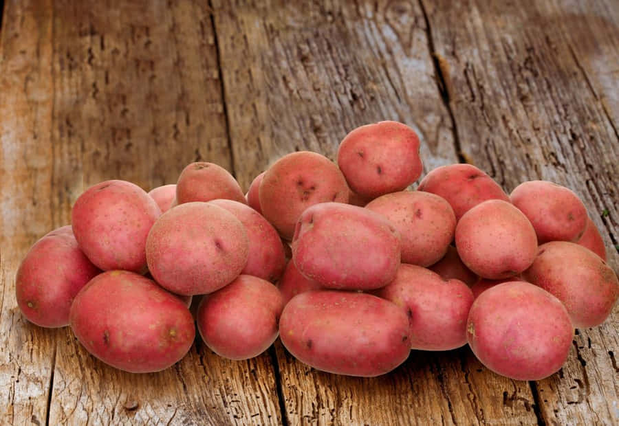 A Heap Of Fresh Red Potatoes Wallpaper