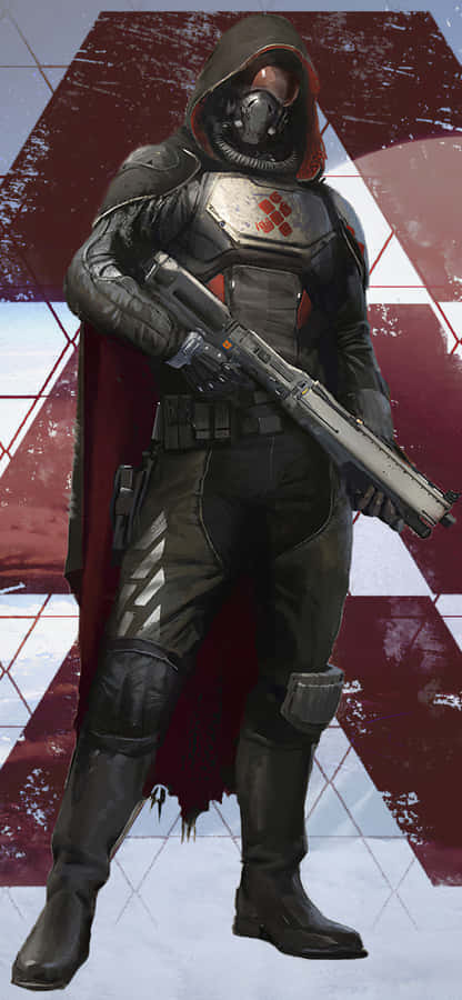 A Hunter Versus A Hive Knight In The Game Of Destiny 2 Wallpaper