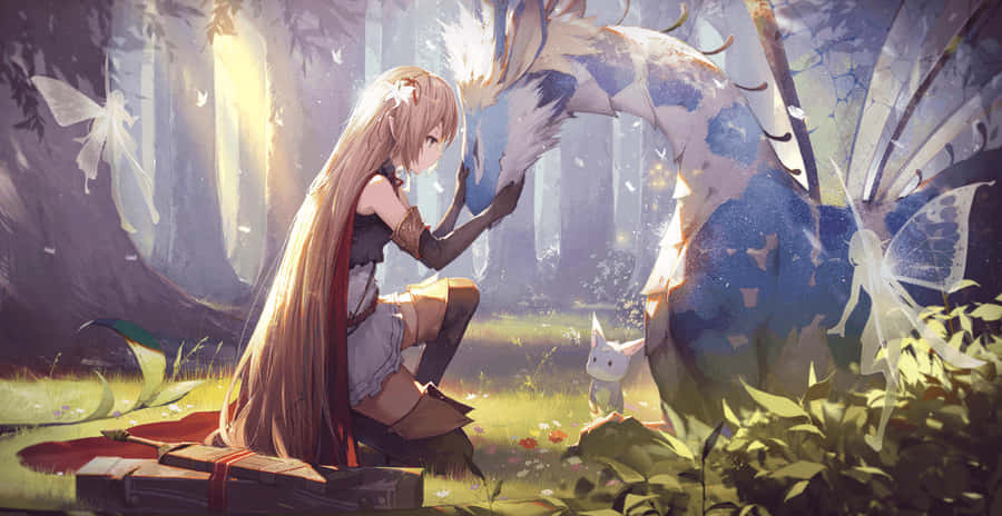 A Joyful Anime Date Wallpaper