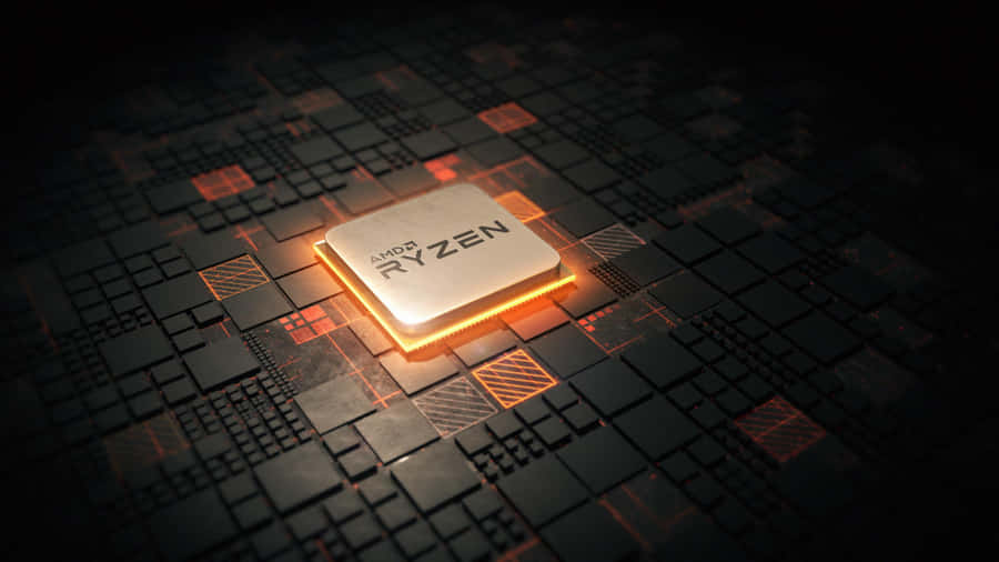 A M D Ryzen C P U Illuminated Wallpaper