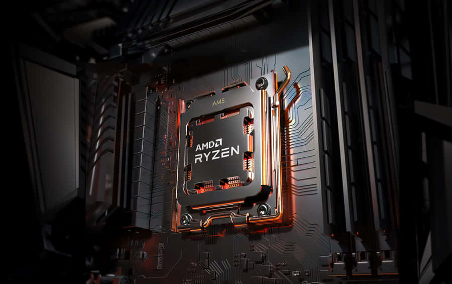 A M D Ryzen C P Uon Motherboard Wallpaper