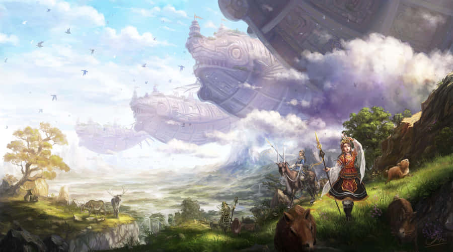 A Magical And Mysterious Manga Universe Wallpaper