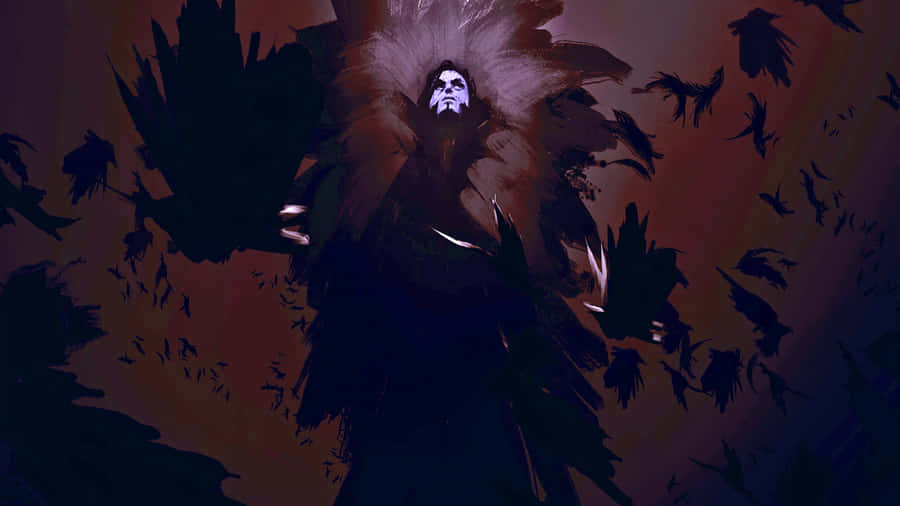 A Man With A Black Hat And A Black Cloak Wallpaper