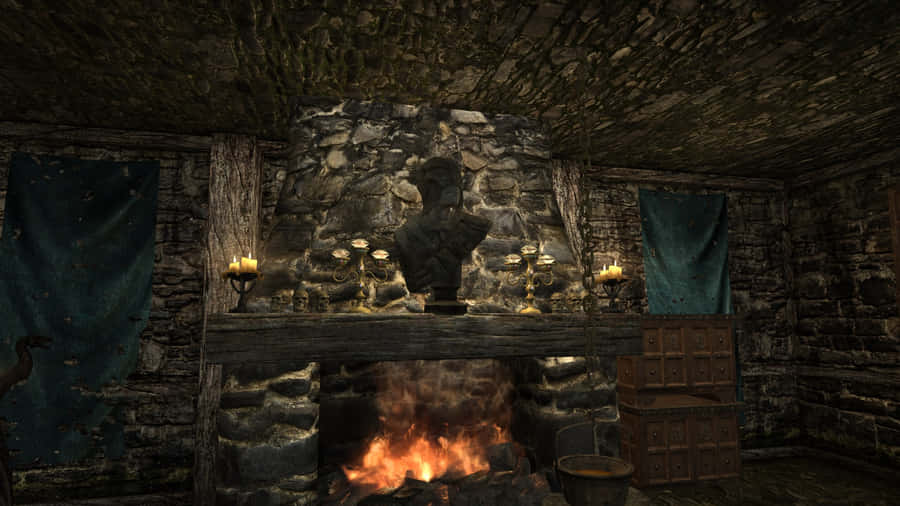 A Member Of The Thieves Guild Lurking In The Shadows Wallpaper