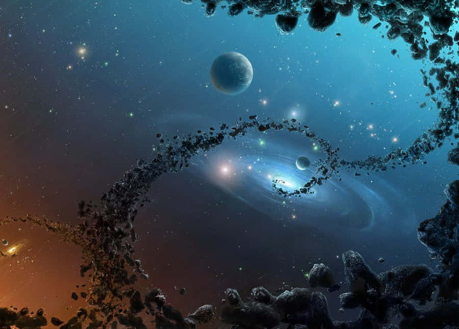 A Mesmerizing Chilly Night By The Lake Wallpaper