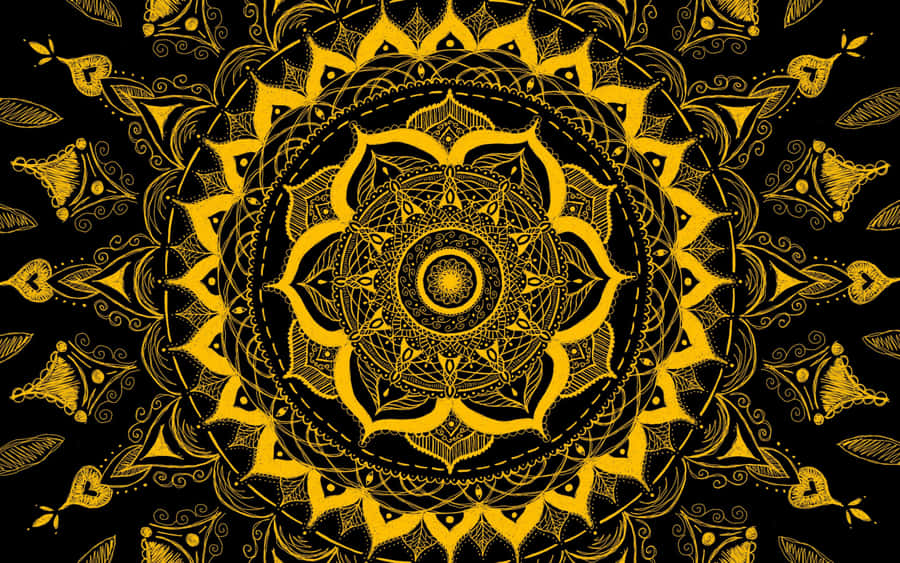 A Mesmerizing Display Of Vibrant Psychedelic Flowers Wallpaper