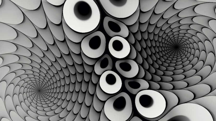 A Mind-bending Optical Illusion With Swirling Patterns Wallpaper
