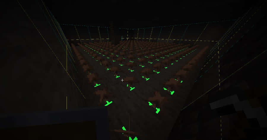 A Minecraft Slime Farm Filled With Friendly Green Slimes Wallpaper