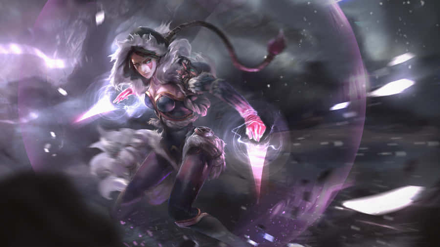 A Mysterious Templar Assassin Lurking In Shadows Wallpaper