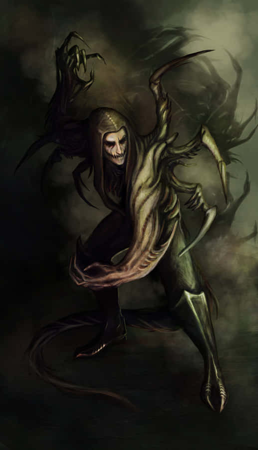 A Mystical Shapeshifter Transitioning Between Forms Wallpaper