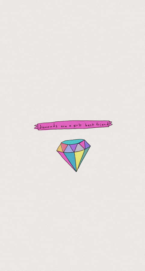 A Pencil With A Diamond On It Wallpaper