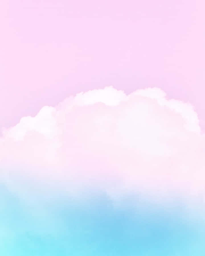 A Pink And Blue Cloud Background Wallpaper