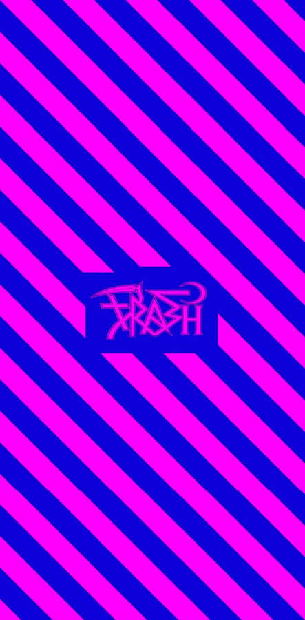 A Pink And Blue Striped Background With The Word Hazk Wallpaper