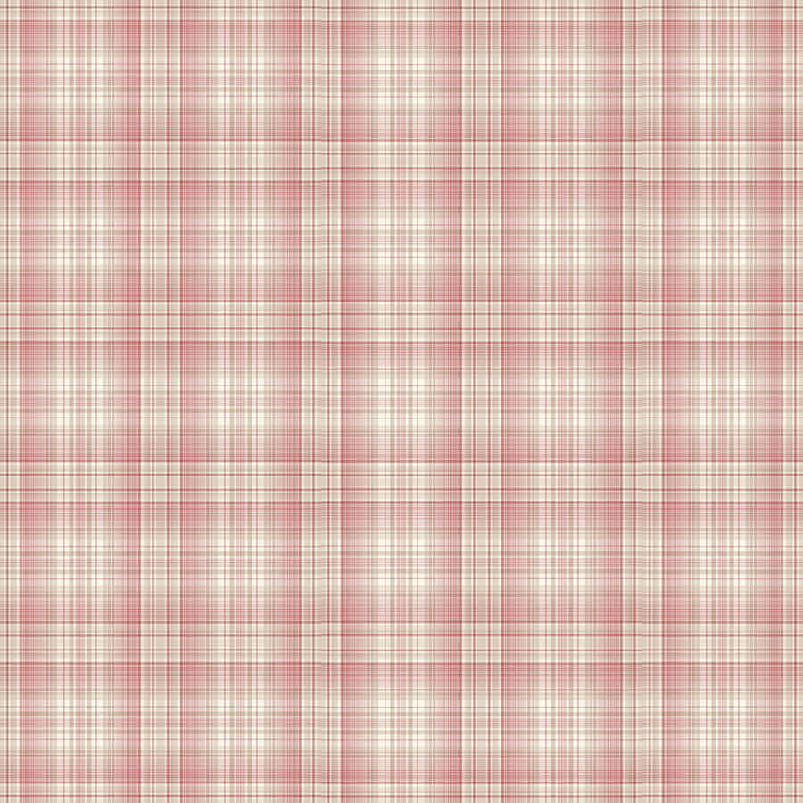 A Pink And White Plaid Fabric Wallpaper