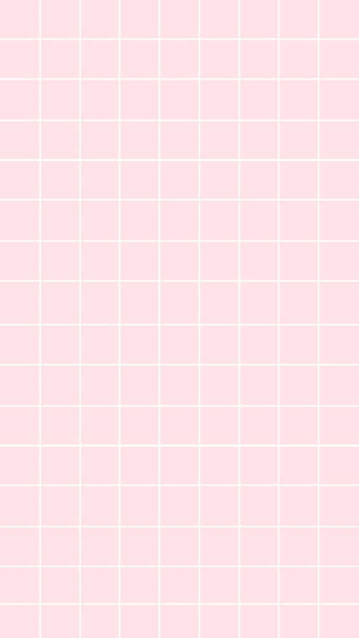 A Pink Grid Wallpaper With White Squares Wallpaper