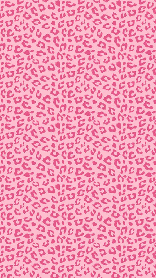 A Pink Leopard Print Pattern Wallpaper