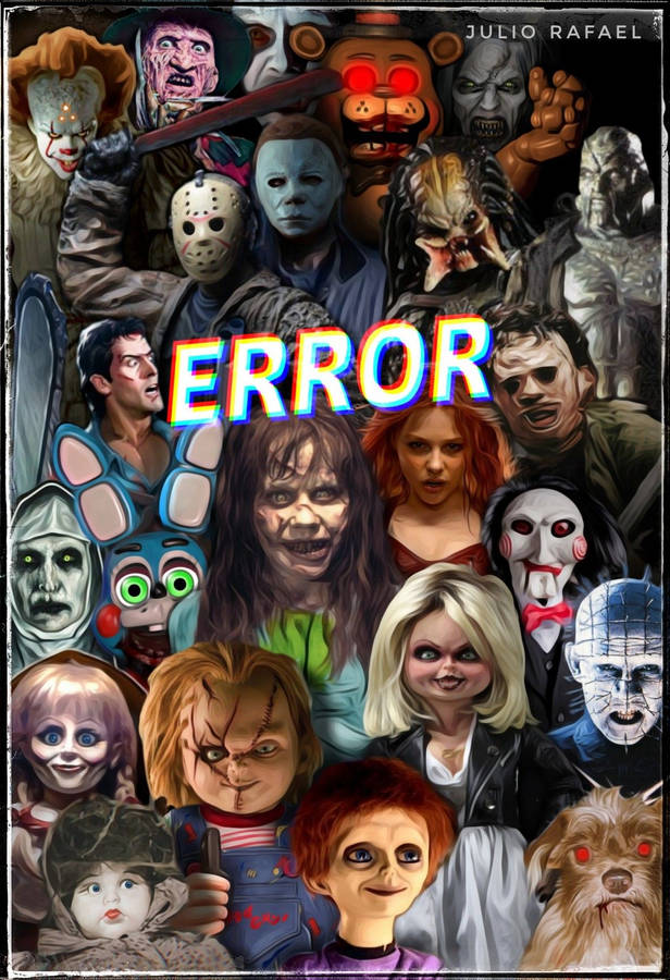 A Poster With The Words Error On It Wallpaper