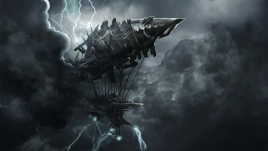 A Powerful Dark Storm Approaching Wallpaper