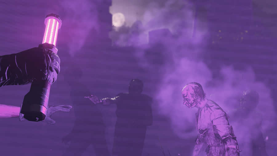 A Powerful Mystical Stone Surrounded By Lightning And Golden Light Wallpaper