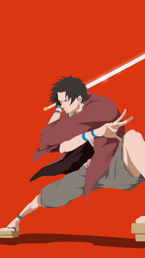 A Powerful Samurai Warrior, Ready To Face Any Challenge. Wallpaper