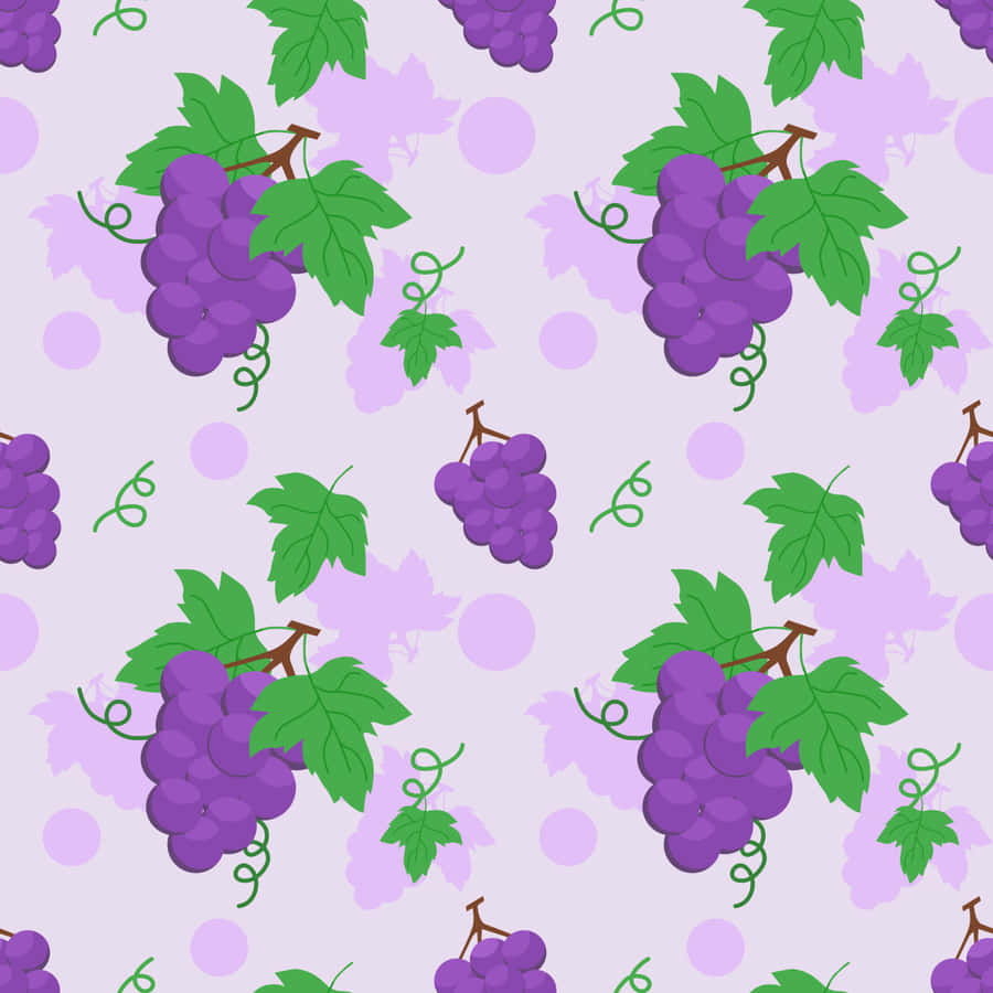 A Prolific Cluster Of Purple Grapes Wallpaper