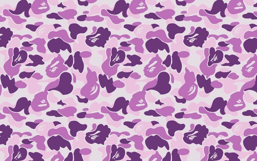 A Purple And Black Camouflage Pattern Wallpaper