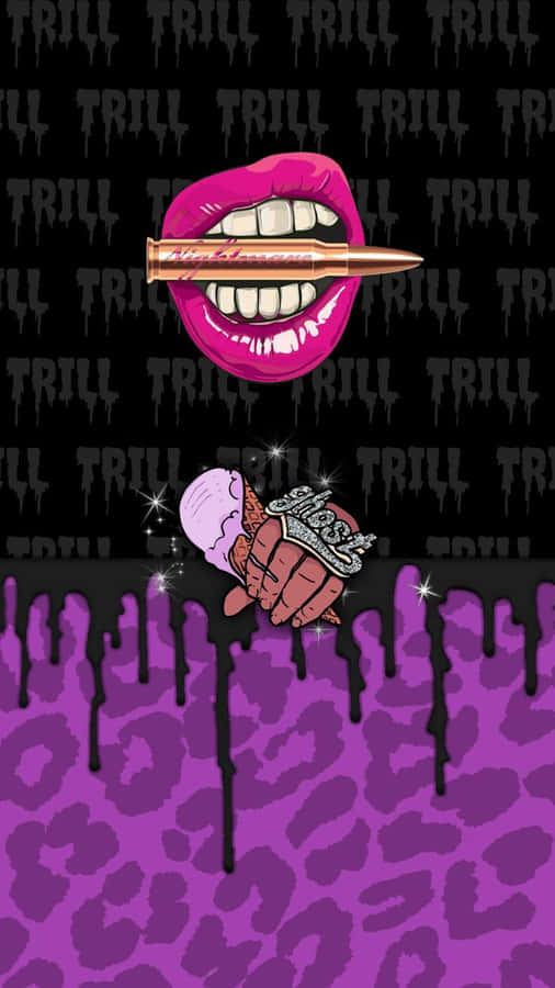 A Purple And Black Dope Wallpaper Wallpaper