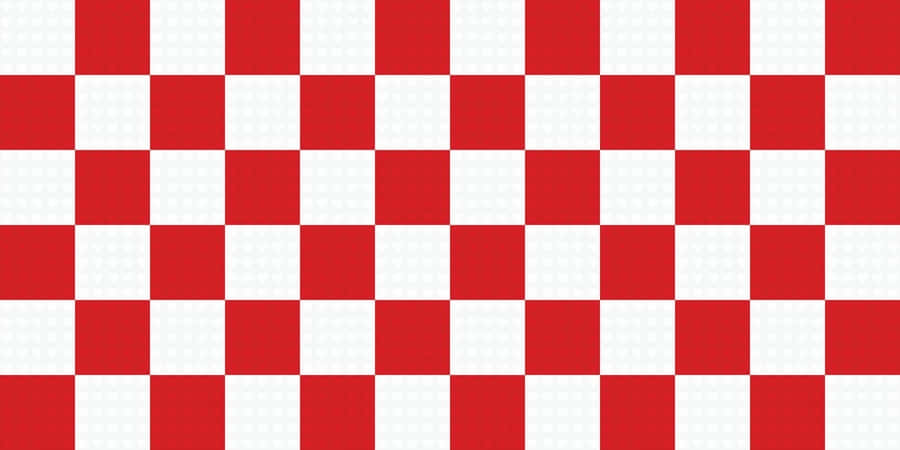 A Red And White Checkered Pattern Wallpaper