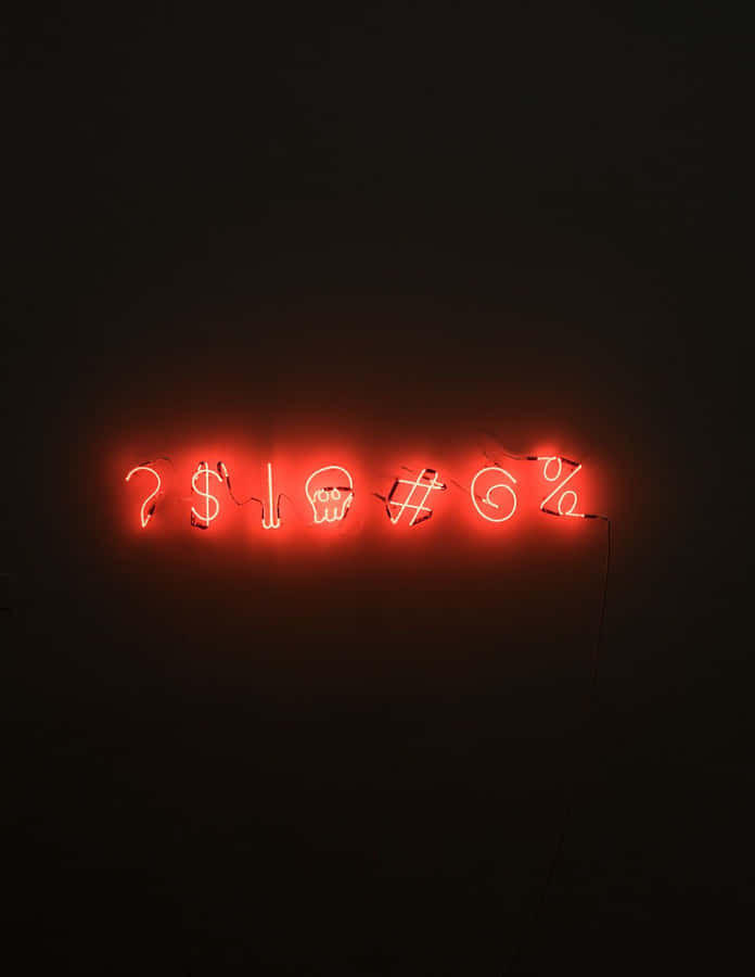 A Red Neon Sign With The Words 'so Much Money' Wallpaper