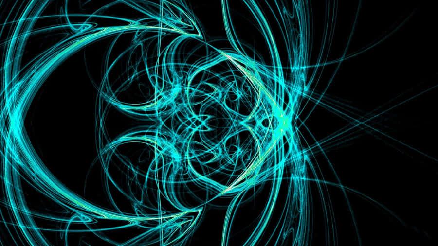 A Refreshing Black And Teal Color Scheme Wallpaper