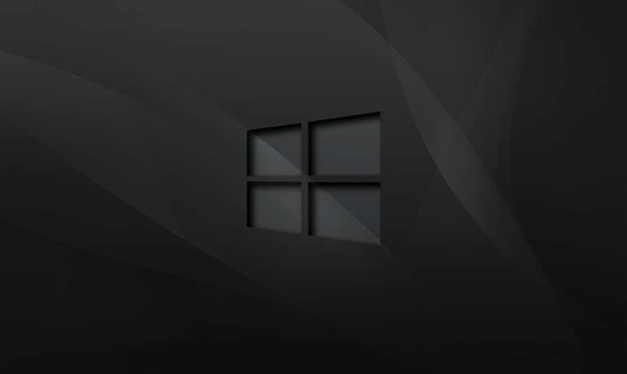 A Row Of Black Windows With Glass Reflections Wallpaper