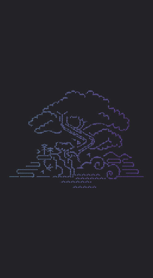 A S C I I Art Tree Coding Concept Wallpaper