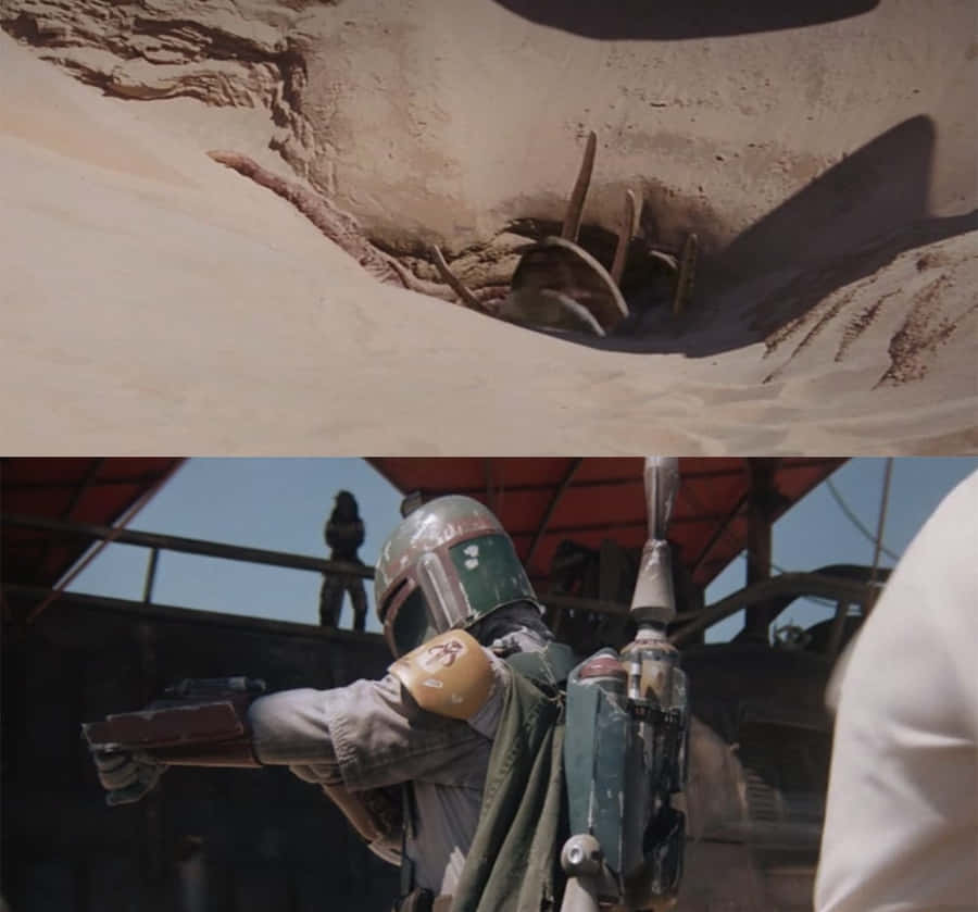 A Sarlacc In Tatooine's Dangerous Desert Sands. Wallpaper